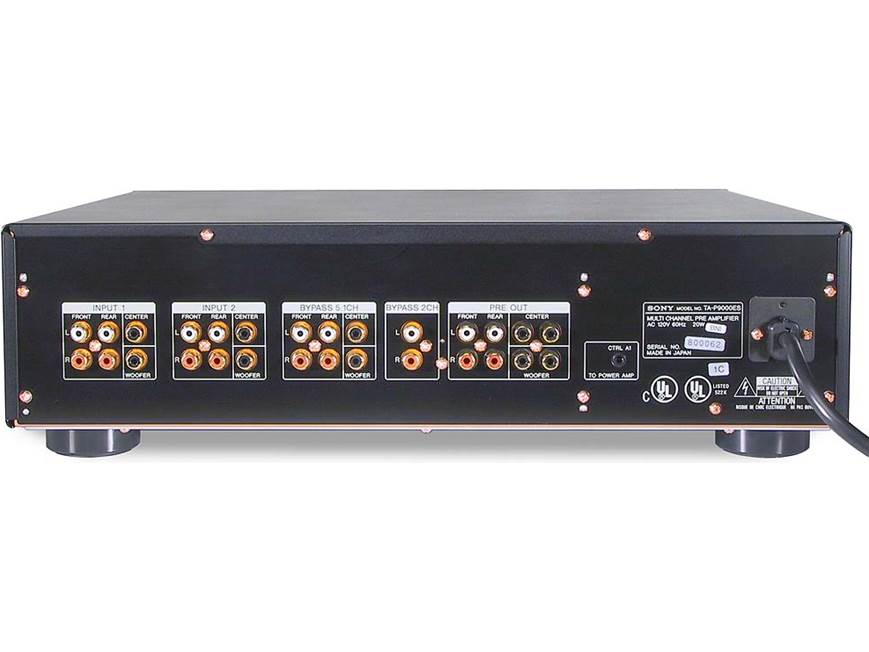 Sony ES TA-P9000ES 5-channel analog preamp at Crutchfield