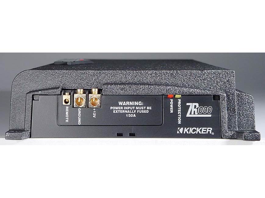 Kicker ZR1000 250W x 2 Car Amplifier at Crutchfield