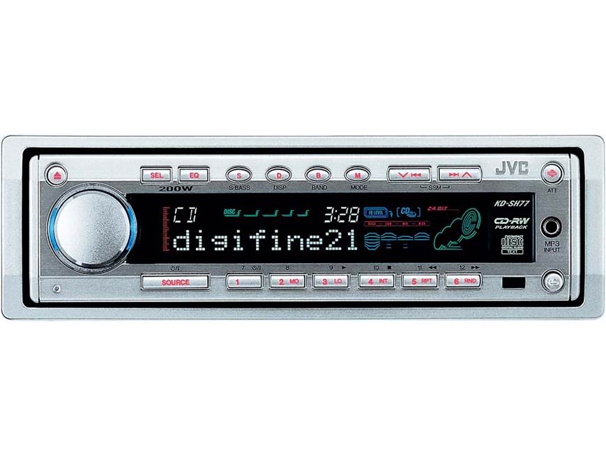 JVC digifine2.1 KD-SH77 CD Receiver with CD Changer Controls at