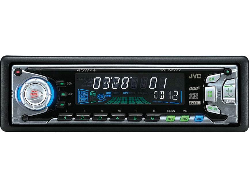 JVC KD-SX870 CD Receiver with CD Changer Controls at Crutchfield