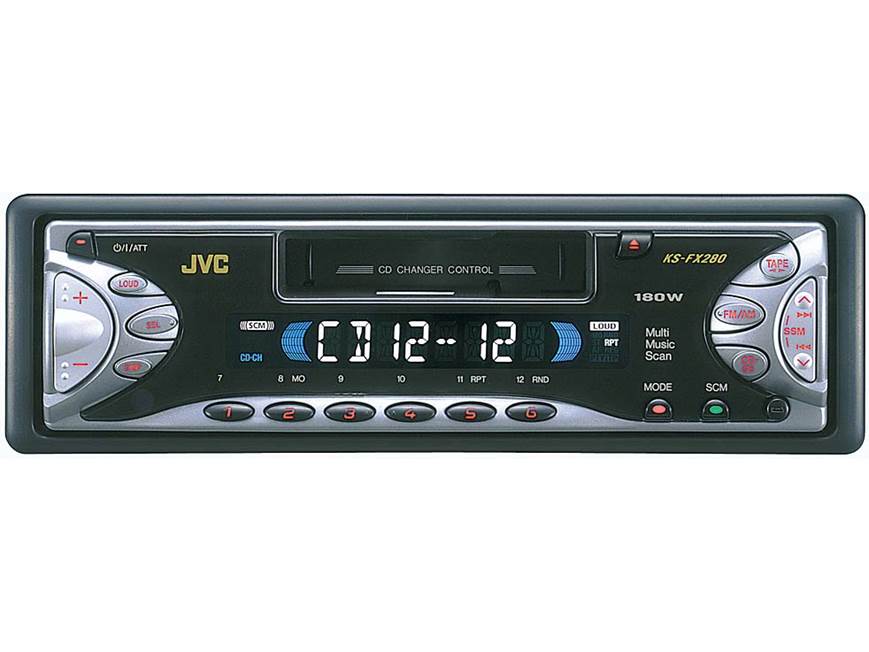 JVC 1DINカセットKS-RX220+12連奏CDチェンジャーCH-Z94 JVC 1DIN