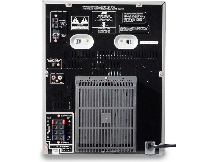 JVC MX-GT80 GigaTube system with 3-CD changer at Crutchfield