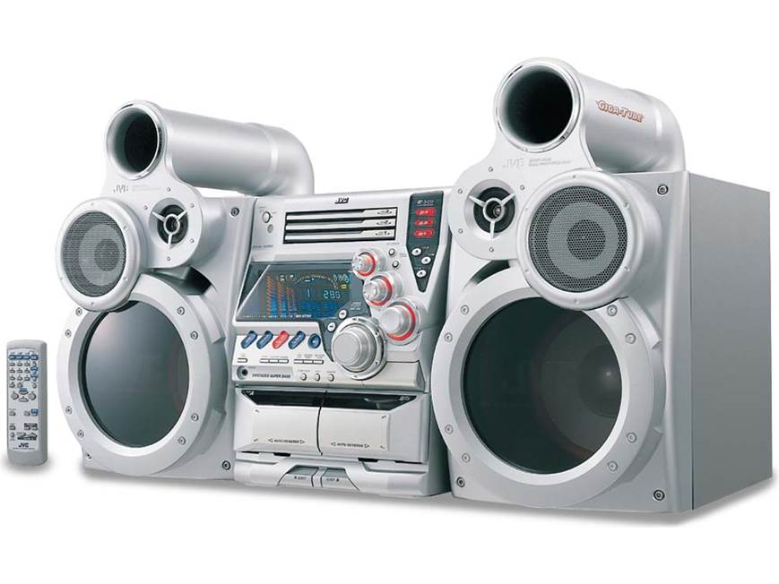 JVC MX-GT90 GigaTube system with 3-CD changer at Crutchfield