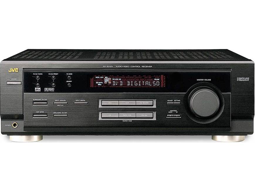 JVC RX-6010V A/V receiver with Dolby Digital and DTS at Crutchfield