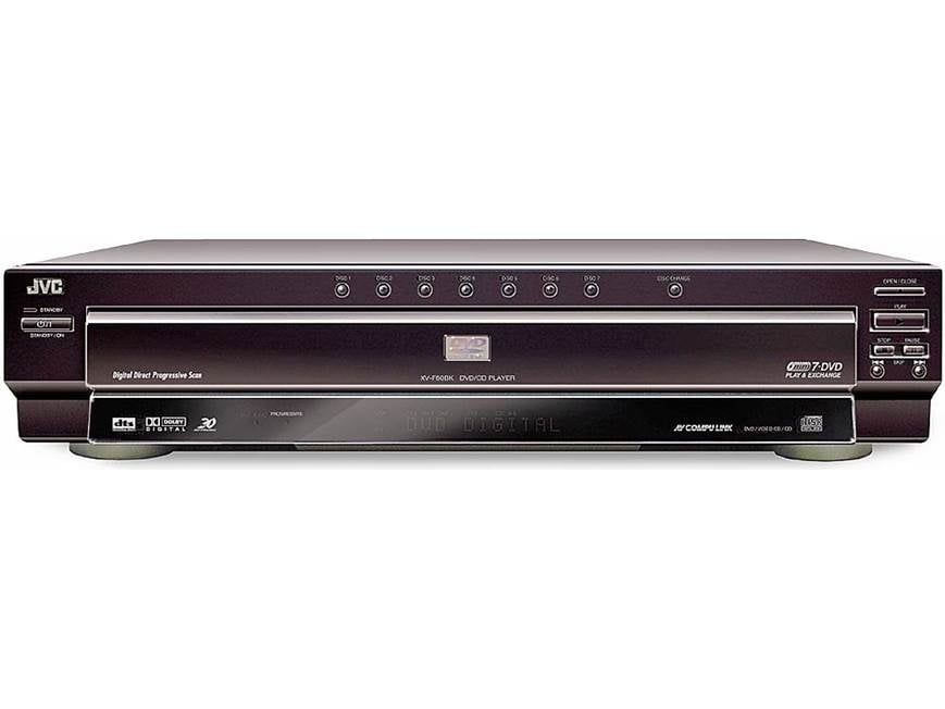 JVC XV-F80BK (Black) 7-disc carousel DVD/CD changer with