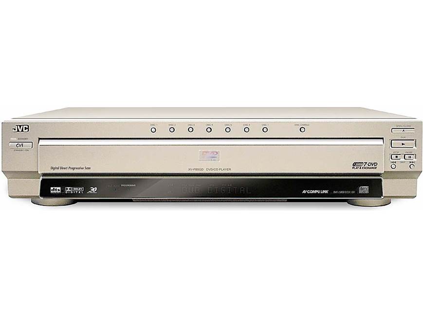 JVC XV-F85 7-disc carousel DVD/CD changer with progressive scan at