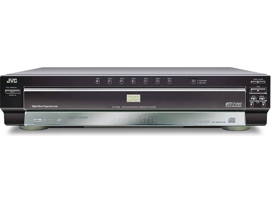 JVC XV-FA90BK 7-disc carousel DVD/CD/DVD-Audio changer with