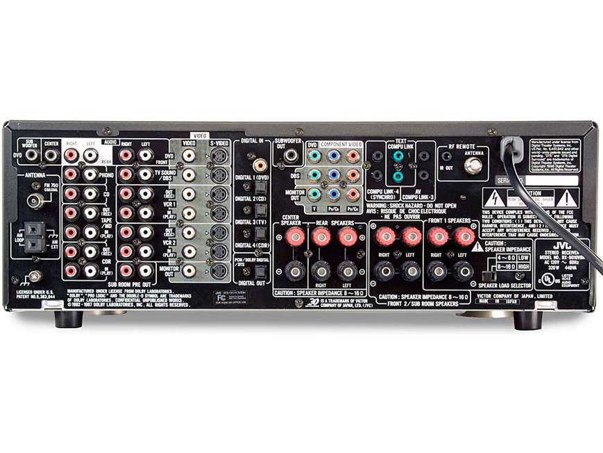 JVC RX-9010V A/V receiver with Dolby Digital and DTS at Crutchfield