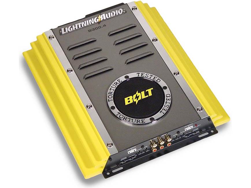 LIGHTNING AUDIO BOLT パワーアンプ Lightning Audio Bolt B300.4 50W x 4 Car Amplifier at Crutchfield