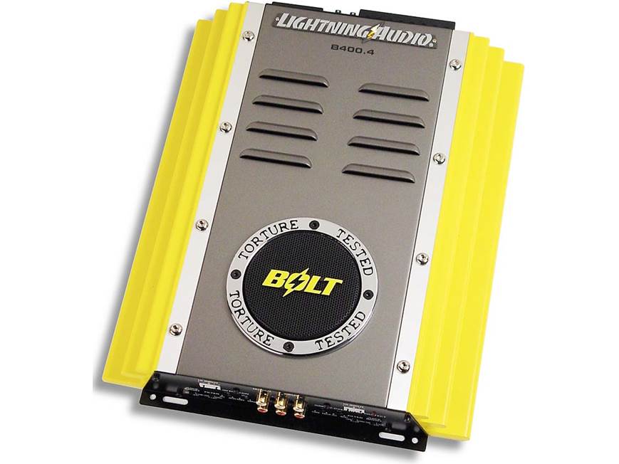 Lightning Audio Bolt B400.4 75W x 4 Car Amplifier at Crutchfield