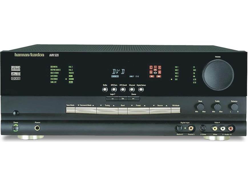 Harman Kardon AVR 520 A/V receiver with Dolby Digital, DTS-ES, and
