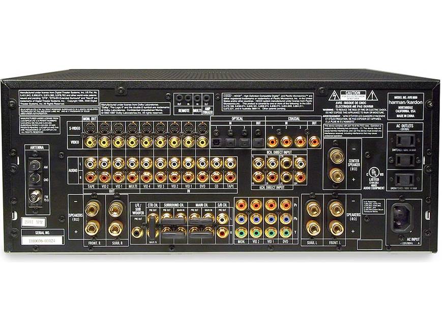 Harman Kardon AVR 8000 A/V receiver THX Ultra, THX Surround EX