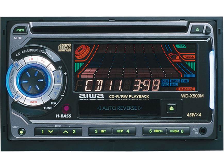 Aiwa WD-X500M CD/Cassette Receiver at Crutchfield