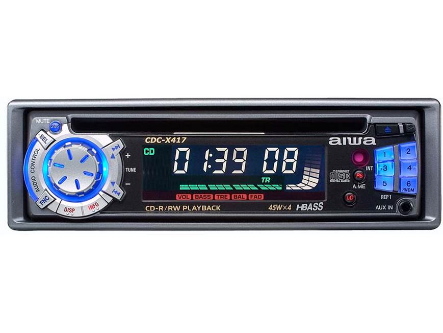AIWA Super Active CD オーディオ機器　0209o241 Aiwa CDC-X417 CD Receiver at Crutchfield