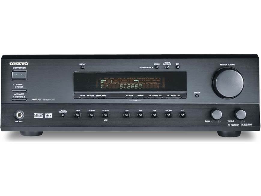 Onkyo TX-DS494 A/V receiver with Dolby Digital, DTS, and Pro Logic