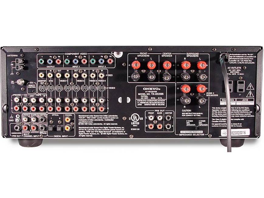 Onkyo TX-DS696 A/V Receiver with Dolby Digital, DTS, and Pro Logic