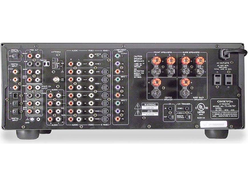 Onkyo TX-DS797 A/V receiver THX Select, THX Surround EX, DTS-ES
