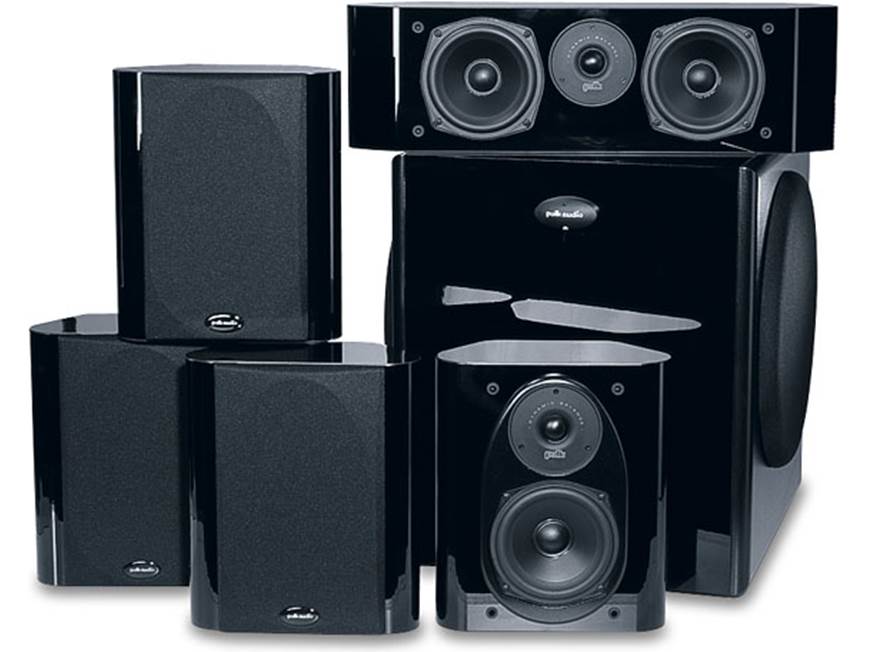 Polk RM7500 (4 satellites and center) Home theater speaker system
