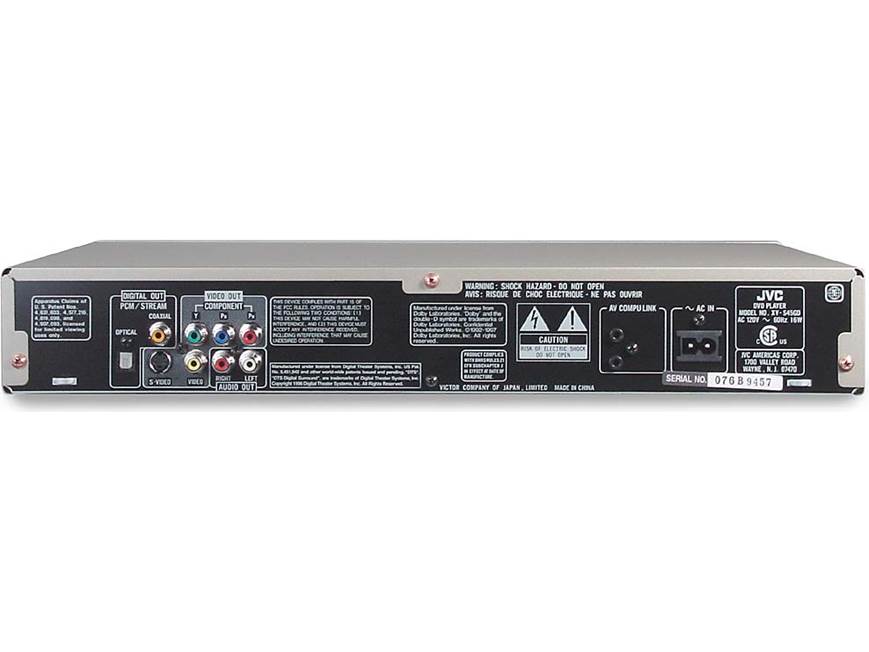 JVC XV-S40BK / XV-S45GD (Pale gold) DVD/CD players (Pale gold) at