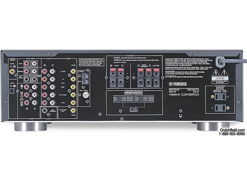 Yamaha HTR-5540 A/V receiver with Dolby Digital, DTS, and Dolby