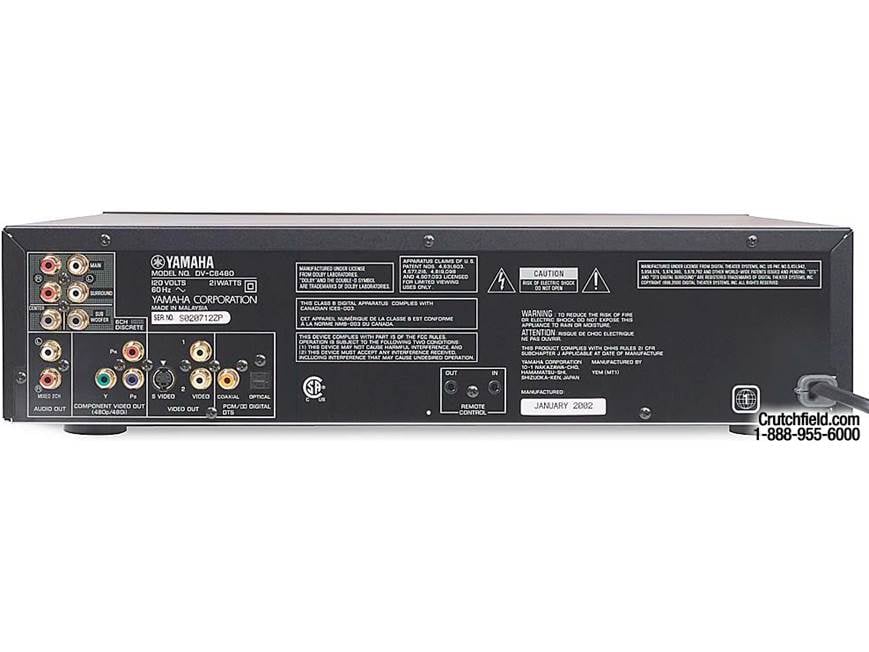 Yamaha DV-C6480 5-disc DVD/CD/DVD-Audio changer with progressive