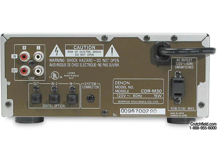 Denon CDR-M30 Add-on CD-R/RW recorder for Denon D-M30S and D-M50S