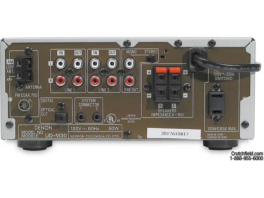 Denon D-M30S Desktop CD system at Crutchfield