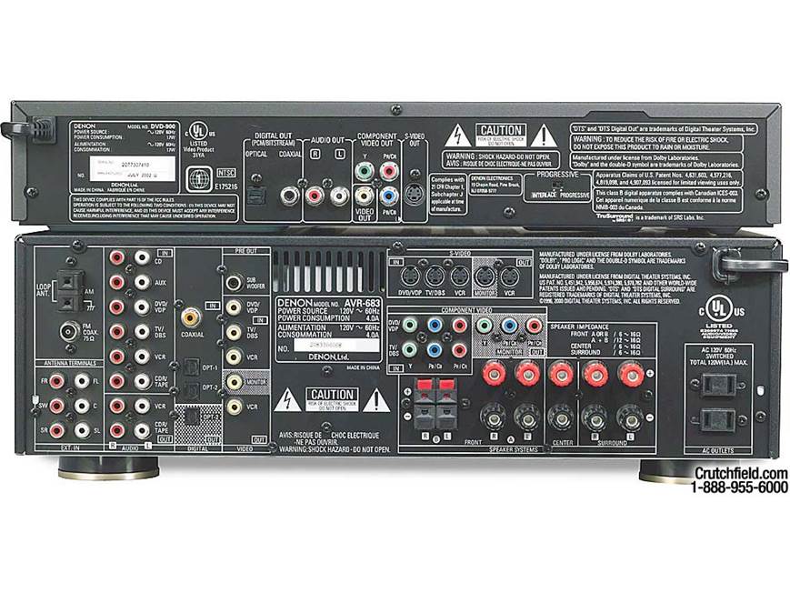 Denon DHT-683DVD Component DVD home theater system at Crutchfield