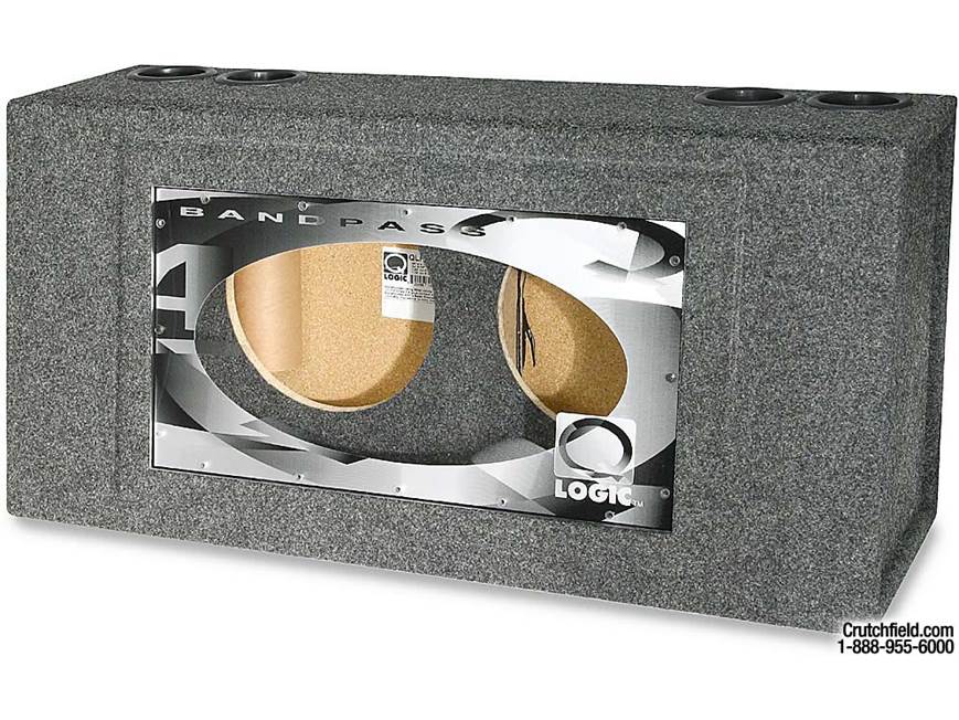 Q-Logic QLH12BP.4 Dual 12-inch Bandpass Subwoofer Box at Crutchfield