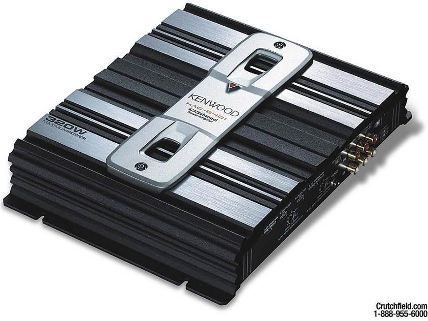 Kenwood KAC-6401 4-channel car amplifier 30 watts RMS x 4 at