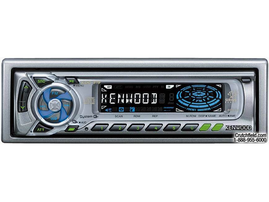 Kenwood KDC-319 CD Receiver with CD Changer Controls at Crutchfield