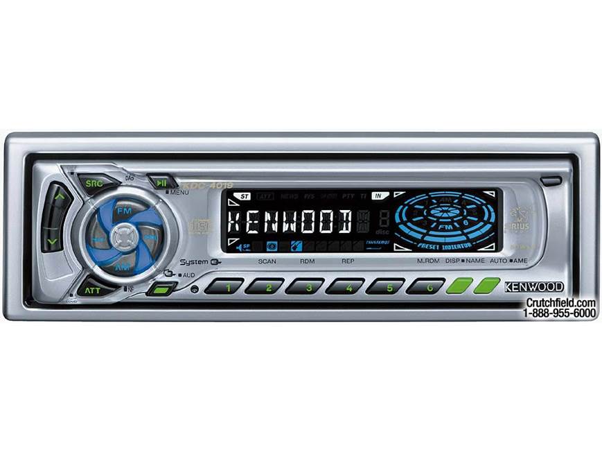 Kenwood KDC-4019 CD Receiver with CD Changer Controls at Crutchfield