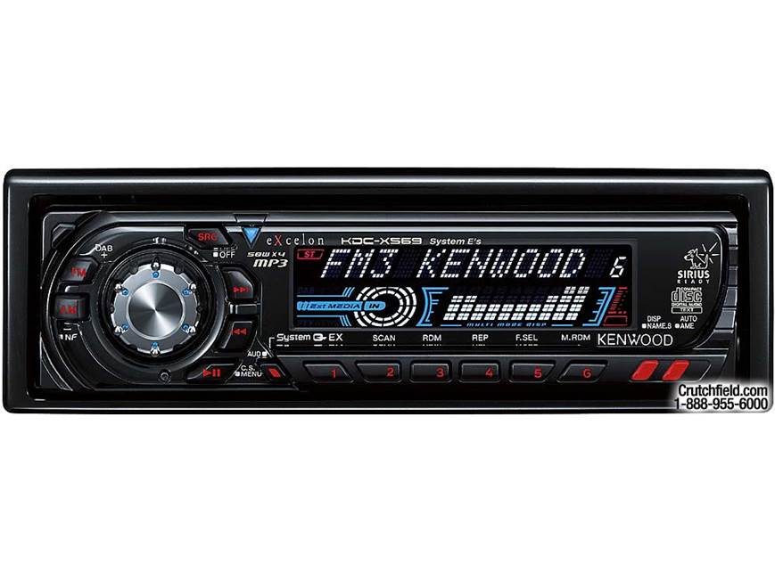 Kenwood Excelon KDC-X569 CD/MP3 Receiver with CD Changer Controls