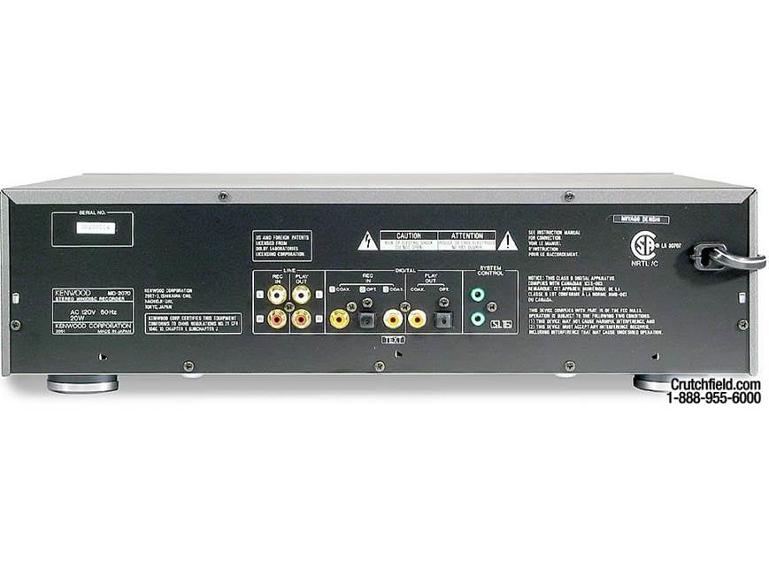 Kenwood MD-2070 MiniDisc player/recorder at Crutchfield