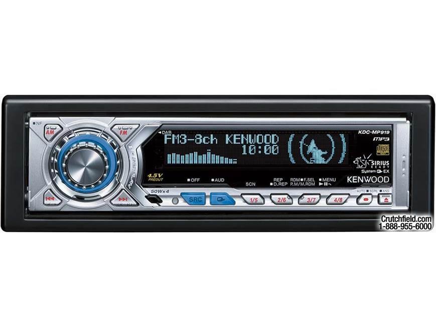 Kenwood KDC-MP919 CD/MP3 Receiver with CD Changer Controls at