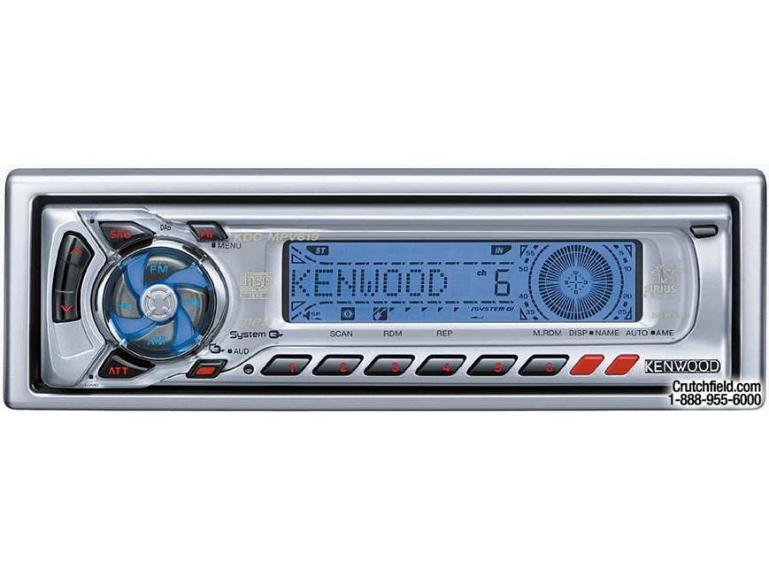 Kenwood KDC-MPV619 CD/MP3 Receiver with CD Changer Controls at