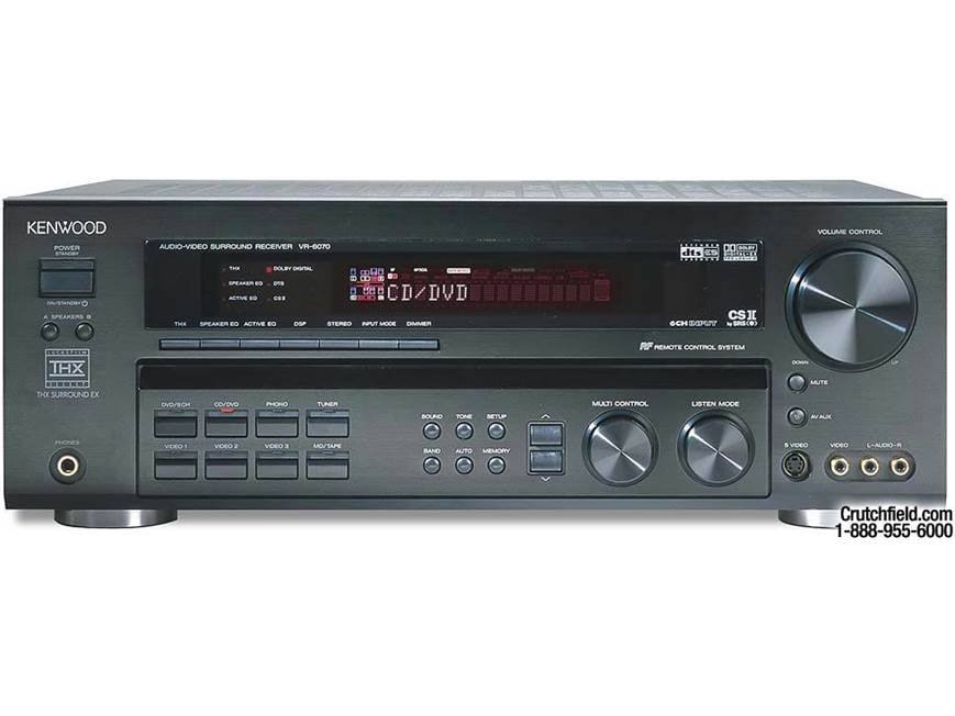 Kenwood VR-6070 A/V receiver with THX Surround EX, Dolby Digital