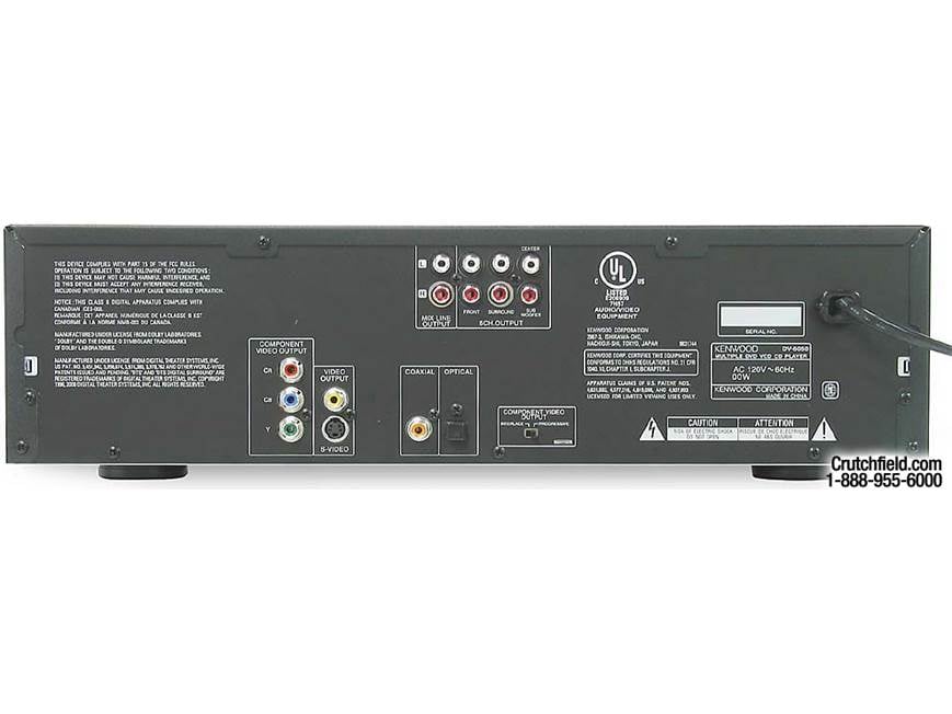 Kenwood DV-6050 5-disc carousel DVD/CD/DVD-Audio changer (New