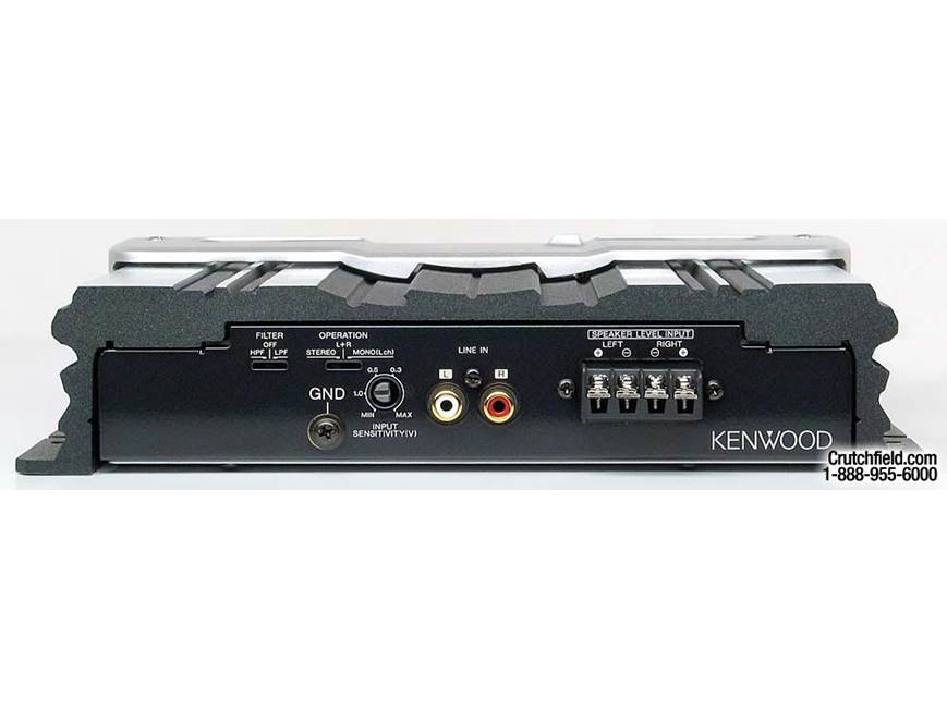 Kenwood KAC-6201 60W x 2 Car Amplifier at Crutchfield
