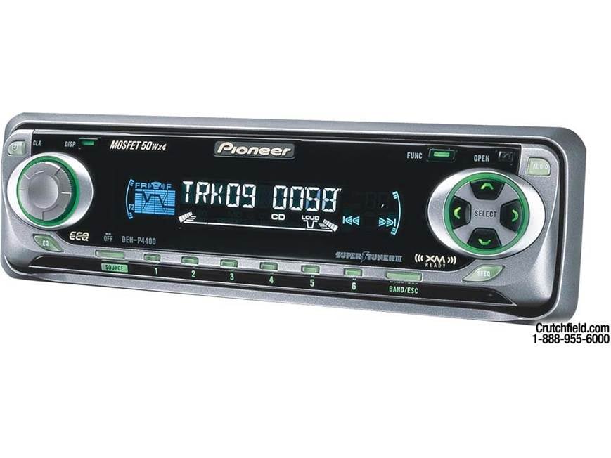 Pioneer DEH-P4400 CD Receiver with CD Changer Controls at Crutchfield