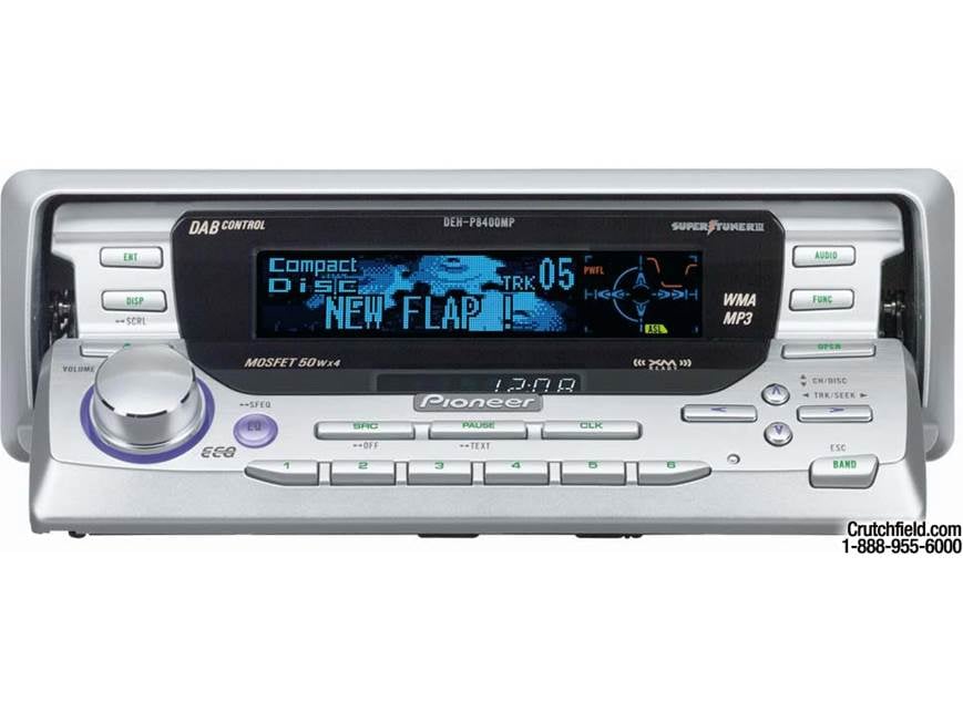 Pioneer DEH-P8400MP CD/MP3/WMA Receiver with CD Changer Controls
