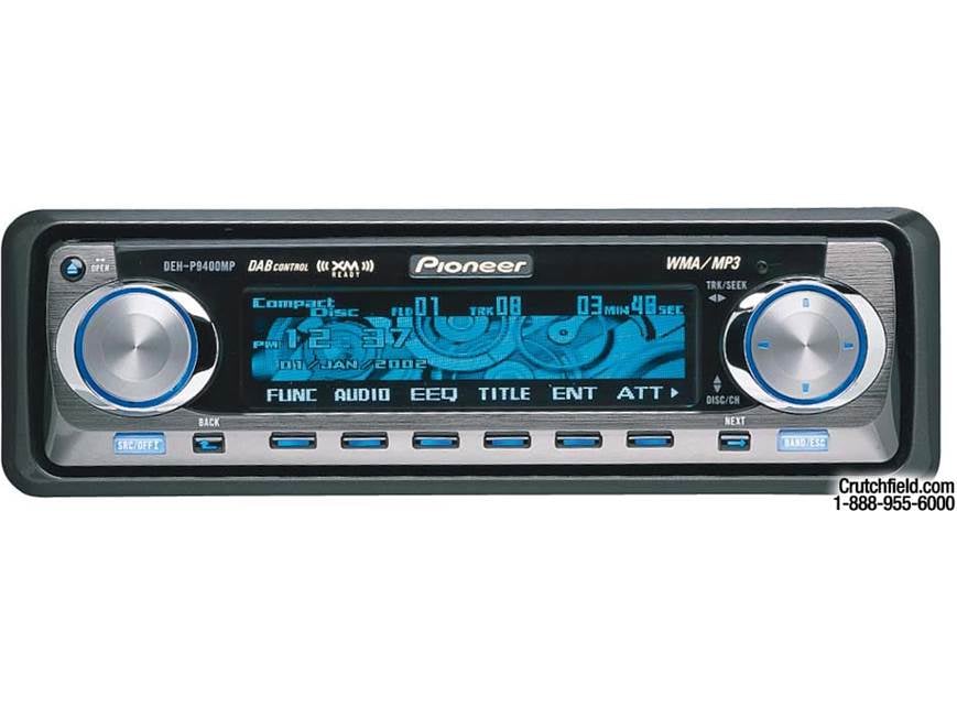 Pioneer DEH-P9400MP CD/WMA/MP3 Receiver with CD Changer Controls