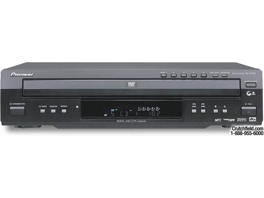 Pioneer DVC-505 5-disc carousel DVD/CD changer at Crutchfield