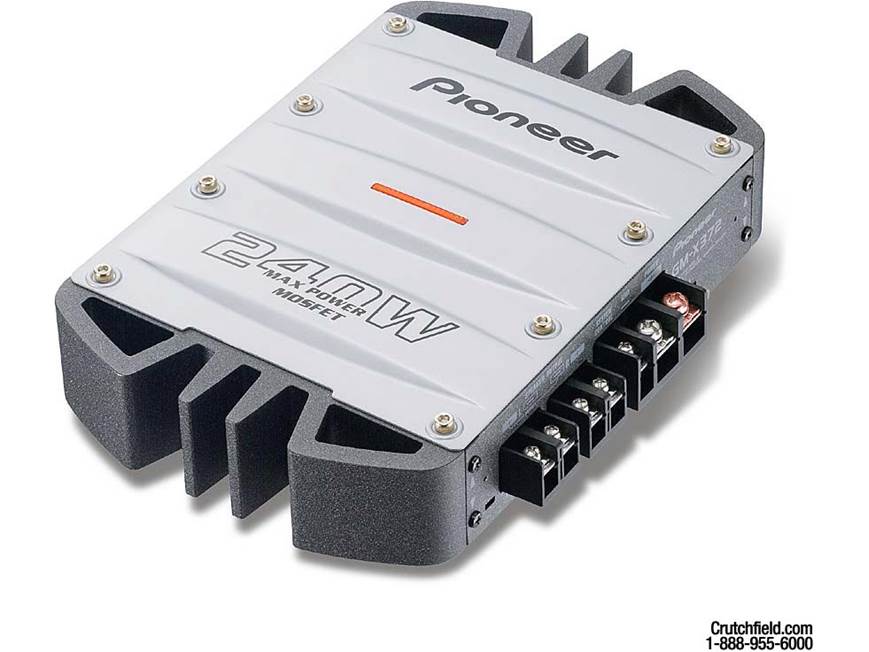 Pioneer GM-X372 50W x 2 Car Amplifier at Crutchfield