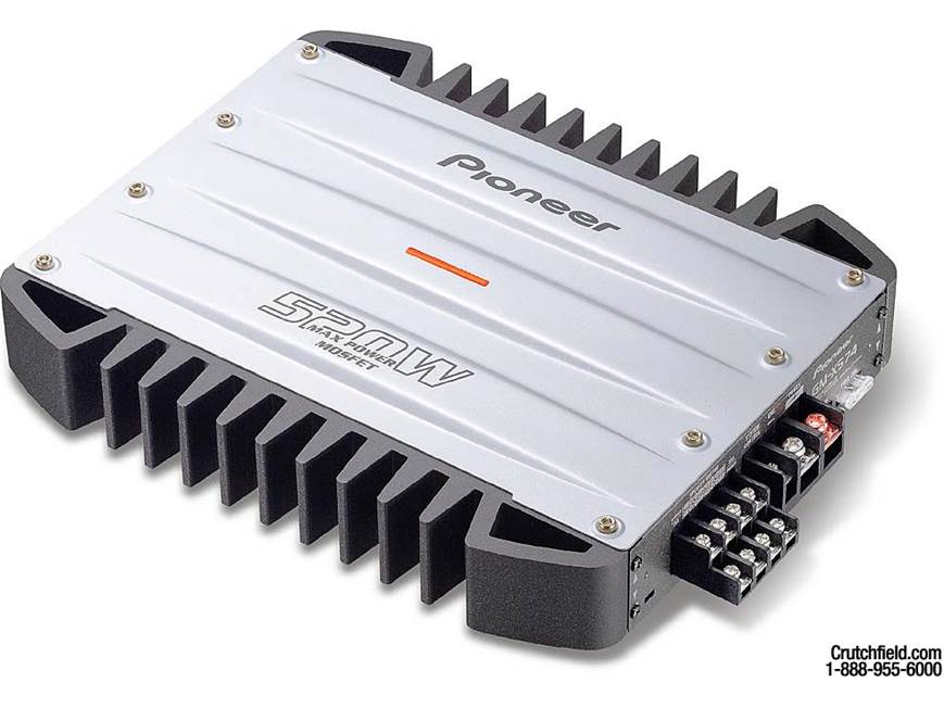 Pioneer GM-X574 50W x 4 Car Amplifier at Crutchfield