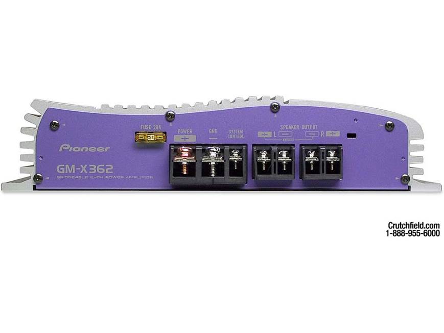 Pioneer GM-X362 40W x 2 Car Amp at Crutchfield