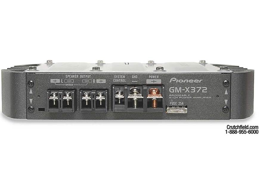 Pioneer GM-X372 50W x 2 Car Amplifier at Crutchfield