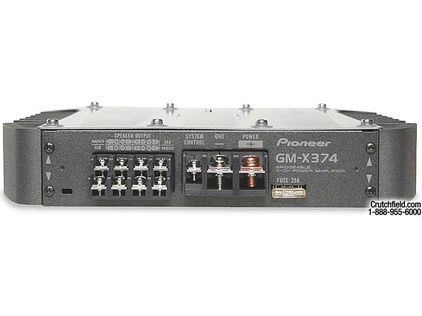 Pioneer GM-X374 35W x 4 Car Amplifier at Crutchfield