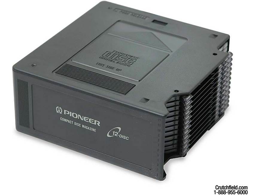 Pioneer JD-T1212 12-disc CD changer magazine at Crutchfield