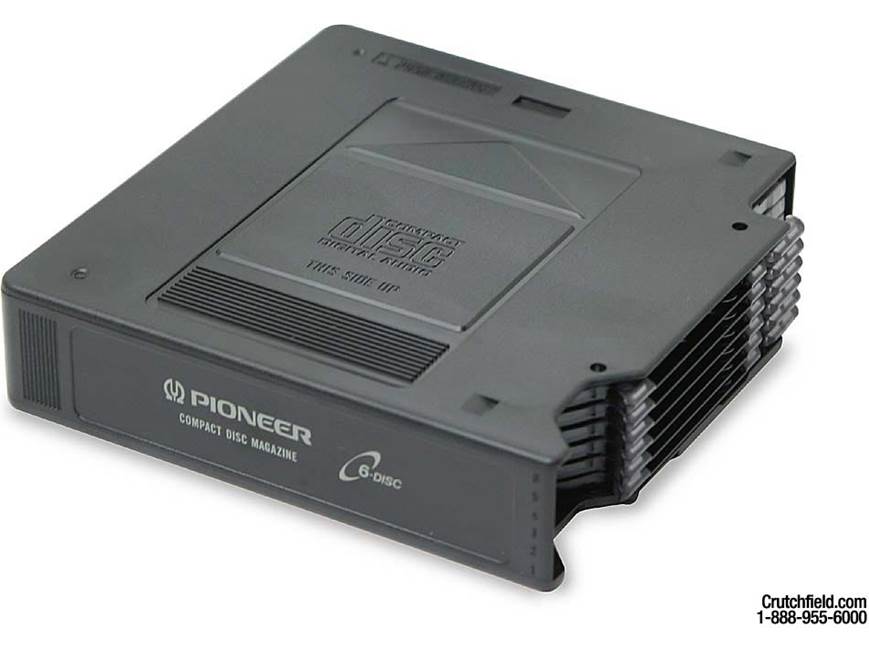 Pioneer JD-T612 6-disc CD changer magazine at Crutchfield